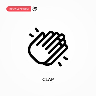 Basit vektör simgesini çırp. Web sitesi veya mobil uygulama için modern, basit düz vektör çizimi