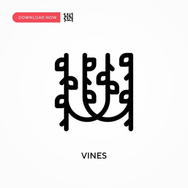 Sarmaşıklar basit vektör simgesi. Web sitesi veya mobil uygulama için modern, basit düz vektör çizimi