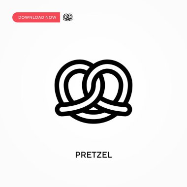 Simit Basit vektör simgesi. Web sitesi veya mobil uygulama için modern, basit düz vektör çizimi