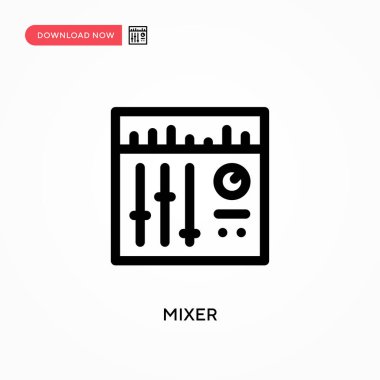 Karıştırıcı Basit vektör simgesi. Web sitesi veya mobil uygulama için modern, basit düz vektör çizimi