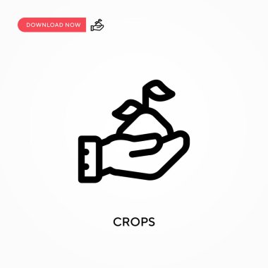 Ekinler basit vektör simgesi. Web sitesi veya mobil uygulama için modern, basit düz vektör çizimi