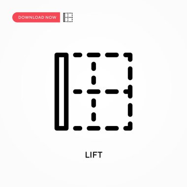 Basit vektör simgesini kaldırın. Web sitesi veya mobil uygulama için modern, basit düz vektör çizimi