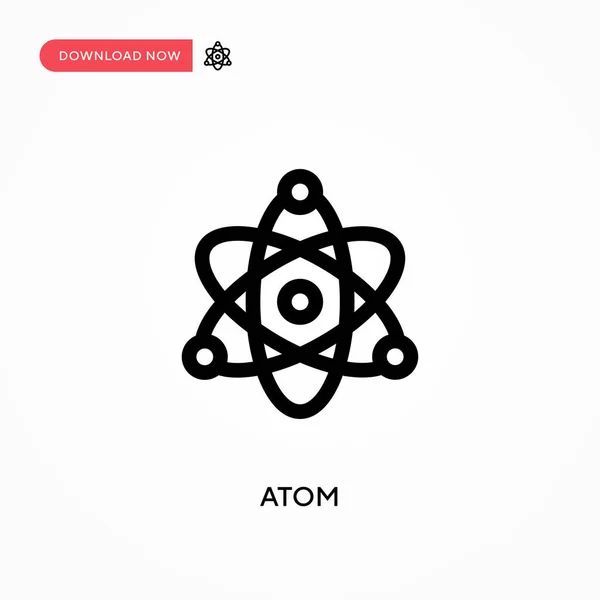 Atom Simple Vector Icon Modern Simple Flat Vector Illustration Web — Stock Vector