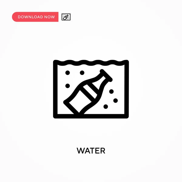 Простой Векторный Значок Воды Современная Простая Векторная Иллюстрация Веб Сайта — стоковый вектор