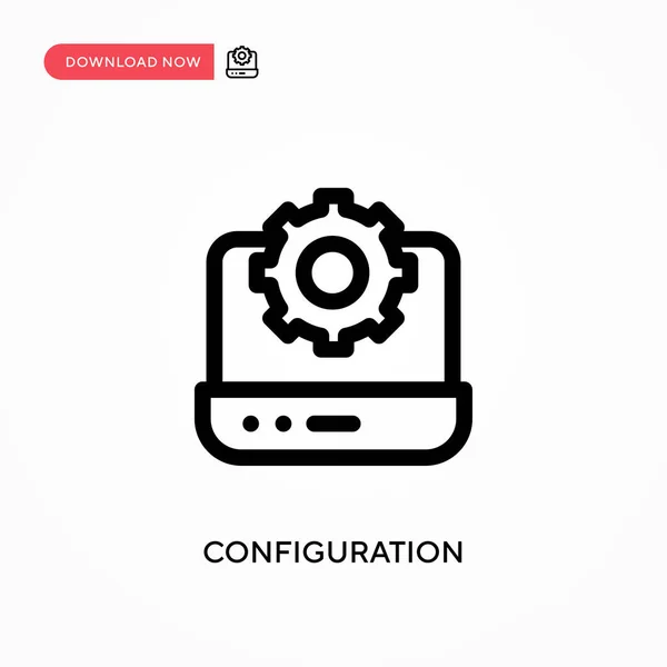 Konfiguration Einfaches Vektorsymbol Moderne Einfache Flache Vektordarstellung Für Website Oder — Stockvektor