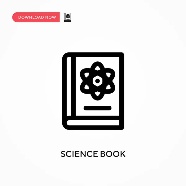 Bilim Kitabı Basit Vektör Simgesi Web Sitesi Veya Mobil Uygulama — Stok Vektör