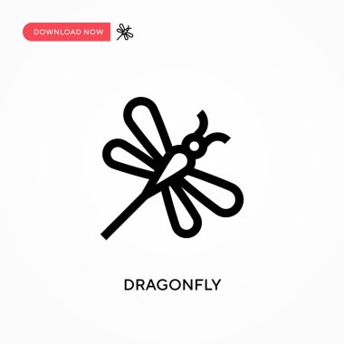 Yusufçuk basit vektör simgesi. Web sitesi veya mobil uygulama için modern, basit düz vektör çizimi