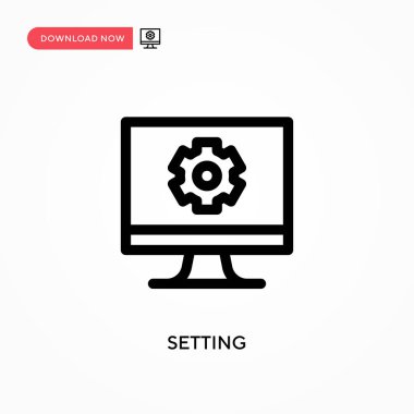 Basit vektör simgesi ayarlanıyor. Web sitesi veya mobil uygulama için modern, basit düz vektör çizimi