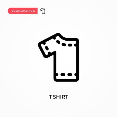 Tişört basit vektör simgesi. Web sitesi veya mobil uygulama için modern, basit düz vektör çizimi