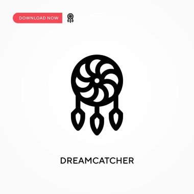 Rüya Avcısı Basit vektör simgesi. Web sitesi veya mobil uygulama için modern, basit düz vektör çizimi