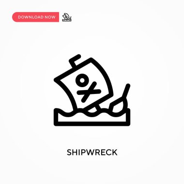 Batık Basit vektör simgesi. Web sitesi veya mobil uygulama için modern, basit düz vektör çizimi