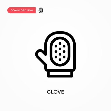 Basit Eldiven vektör simgesi. Web sitesi veya mobil uygulama için modern, basit düz vektör çizimi