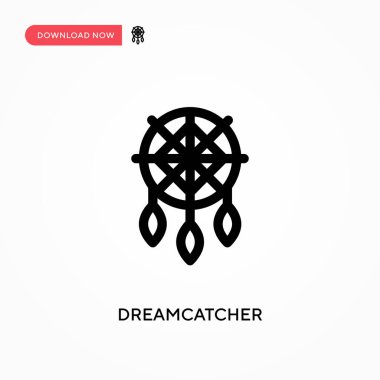Rüya Avcısı Basit vektör simgesi. Web sitesi veya mobil uygulama için modern, basit düz vektör çizimi