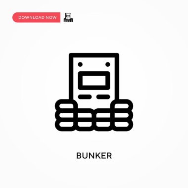 Sığınak basit vektör simgesi. Web sitesi veya mobil uygulama için modern, basit düz vektör çizimi