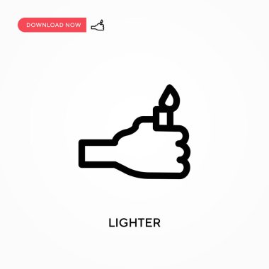 Daha hafif basit vektör simgesi. Web sitesi veya mobil uygulama için modern, basit düz vektör çizimi