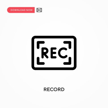 Basit vektör simgesini kaydet. Web sitesi veya mobil uygulama için modern, basit düz vektör çizimi
