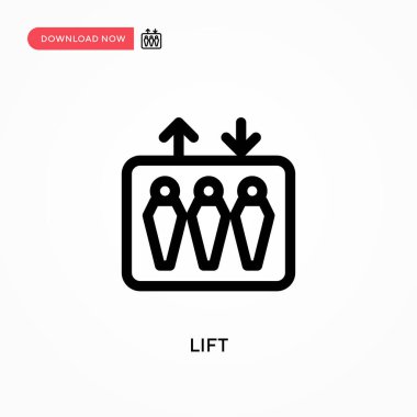 Basit vektör simgesini kaldırın. Web sitesi veya mobil uygulama için modern, basit düz vektör çizimi