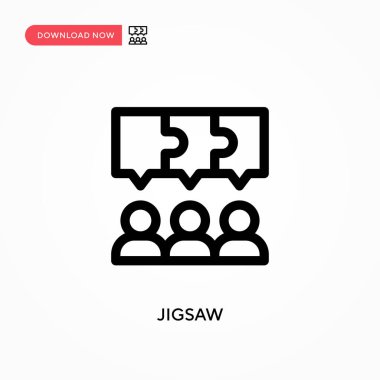 Yapboz Basit vektör simgesi. Web sitesi veya mobil uygulama için modern, basit düz vektör çizimi