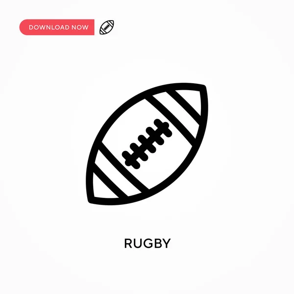 Rugby Ícone Vetorial Simples Ilustração Vetorial Plana Moderna Simples Para —  Vetores de Stock