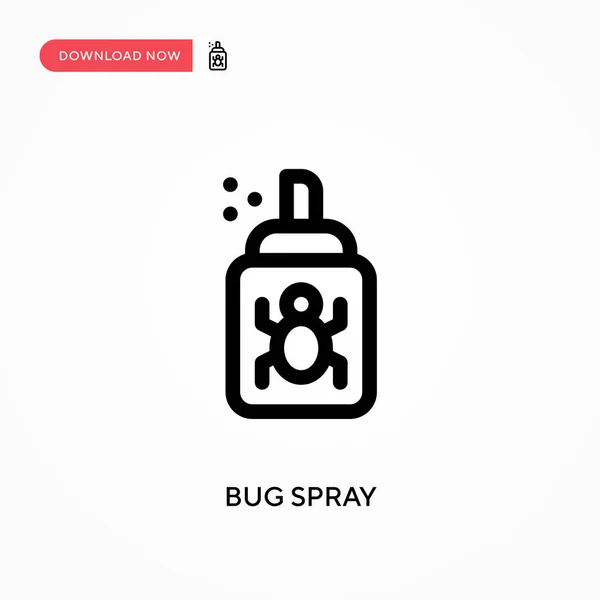 Bug Spray Icono Vector Simple Moderno Simple Ilustración Vector Plano — Vector de stock