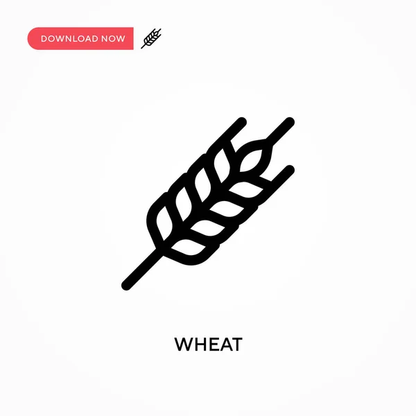 小麦简单向量图标 网站或移动应用程序的现代 简单的平面矢量说明 — 图库矢量图片