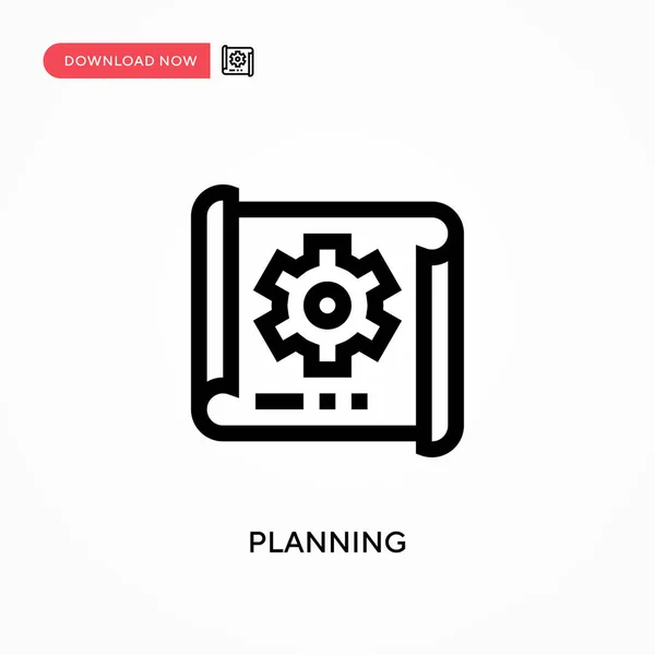 Planning Simple Vector Icon Modern Simple Flat Vector Illustration Web — Stock Vector