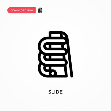 Basit vektör simgesini kaydır. Web sitesi veya mobil uygulama için modern, basit düz vektör çizimi