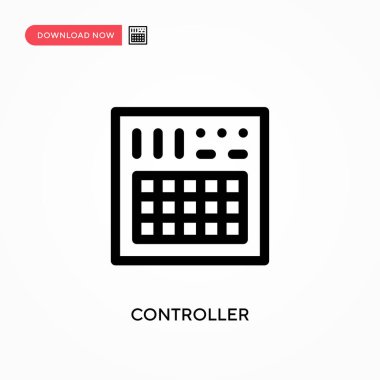 Denetleyici Basit vektör simgesi. Web sitesi veya mobil uygulama için modern, basit düz vektör çizimi