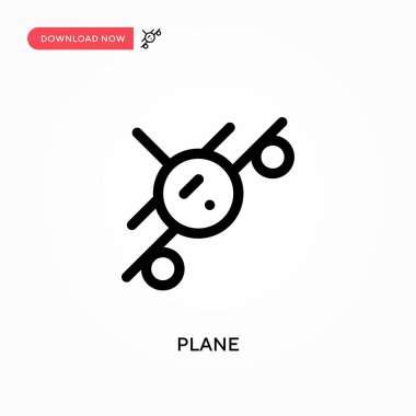 Basit düzlem vektör simgesi. Web sitesi veya mobil uygulama için modern, basit düz vektör çizimi