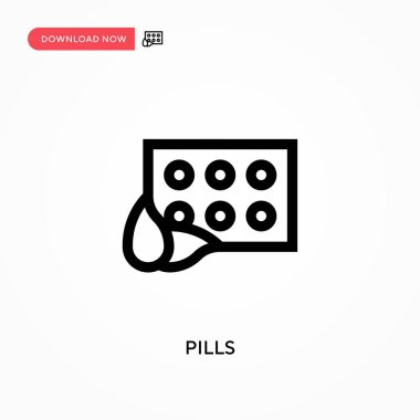 Basit vektör ikonu. Web sitesi veya mobil uygulama için modern, basit düz vektör çizimi