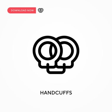 Kelepçeler basit vektör simgesi. Web sitesi veya mobil uygulama için modern, basit düz vektör çizimi