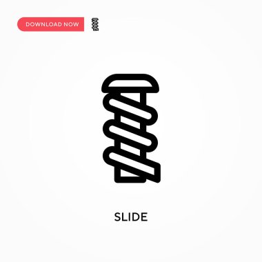 Basit vektör simgesini kaydır. Web sitesi veya mobil uygulama için modern, basit düz vektör çizimi