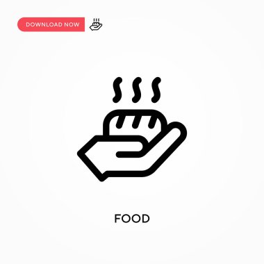 Besin basit vektör simgesi. Web sitesi veya mobil uygulama için modern, basit düz vektör çizimi