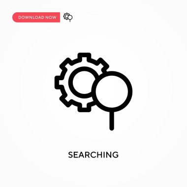 Basit vektör simgesi aranıyor. Web sitesi veya mobil uygulama için modern, basit düz vektör çizimi