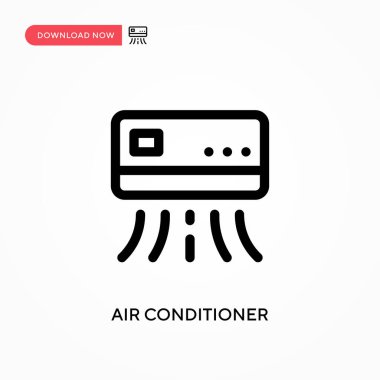 Klima basit vektör simgesi. Web sitesi veya mobil uygulama için modern, basit düz vektör çizimi