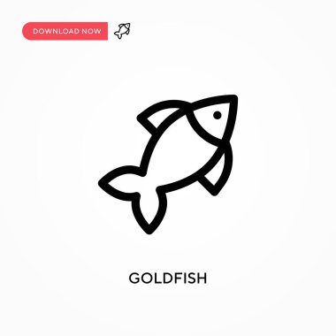 Japon Balığı Basit vektör simgesi. Web sitesi veya mobil uygulama için modern, basit düz vektör çizimi