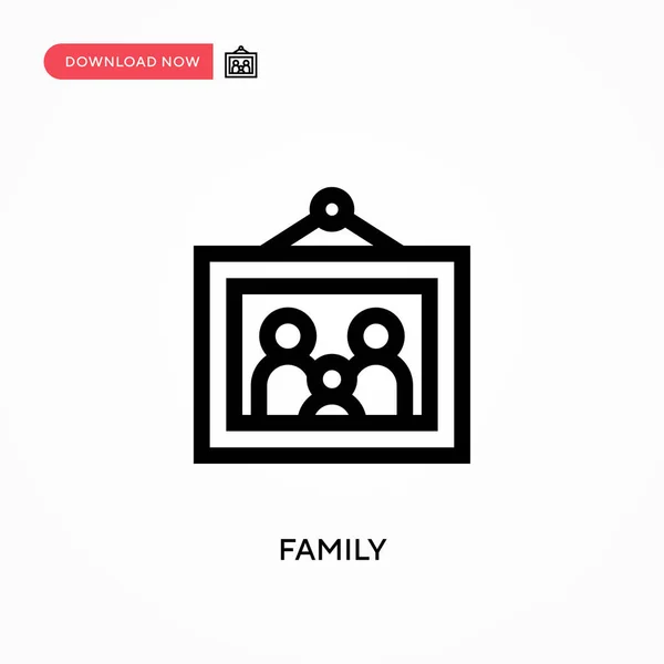 Family Simple Vector Icon Modern Simple Flat Vector Illustration Web — Stock Vector