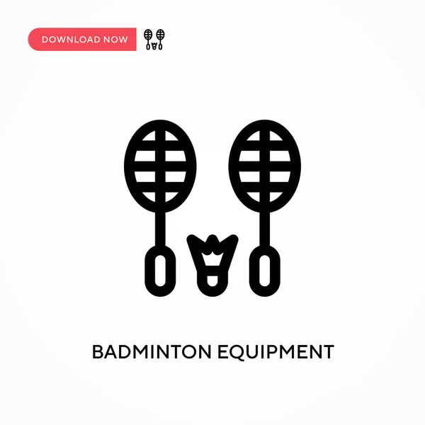 Équipement Badminton Icône Vectorielle Simple Illustration Vectorielle Plate Moderne Simple — Image vectorielle