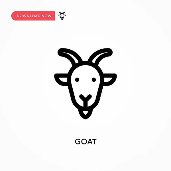 Goat Απλό Διανυσματικό Εικονίδιο Σύγχρονη Απλή Επίπεδη Διανυσματική Απεικόνιση Για — Διανυσματικό Αρχείο
