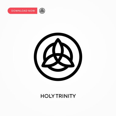 Kutsal Üçlemeci Basit vektör simgesi. Web sitesi veya mobil uygulama için modern, basit düz vektör çizimi