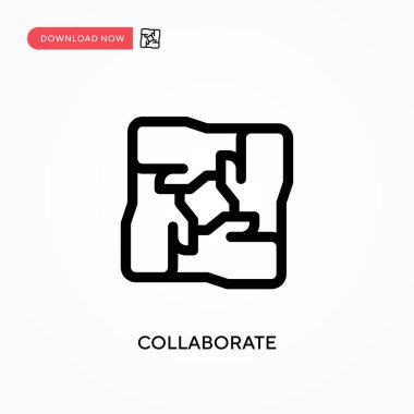 Basit vektör simgesini birleştir. Web sitesi veya mobil uygulama için modern, basit düz vektör çizimi