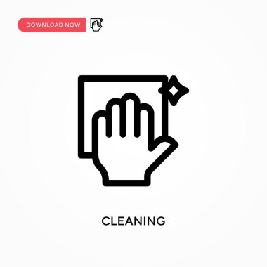 Basit vektör simgesi temizleniyor. Web sitesi veya mobil uygulama için modern, basit düz vektör çizimi