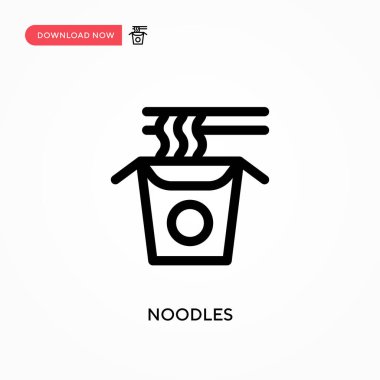 Erişte basit vektör simgesi. Web sitesi veya mobil uygulama için modern, basit düz vektör çizimi