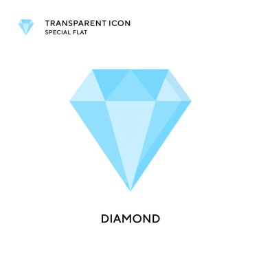 Elmas vektör simgesi. Düz çizim. EPS 10 vektörü.