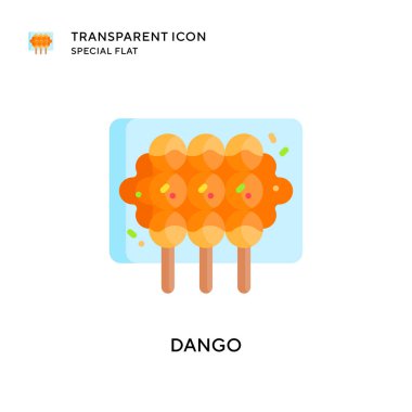 Dango vektör simgesi. Düz çizim. EPS 10 vektörü.