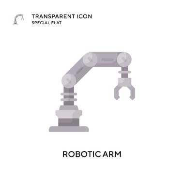 Robot kol vektör simgesi. Düz çizim. EPS 10 vektörü.