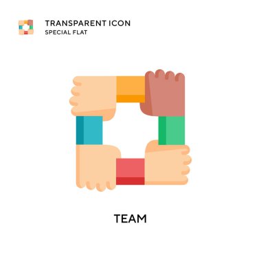 Takım vektör ikonu. Düz çizim. EPS 10 vektörü.