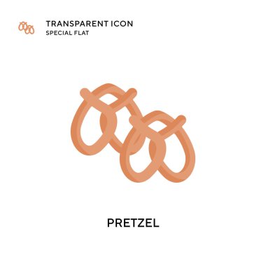 Simit vektör simgesi. Düz çizim. EPS 10 vektörü.