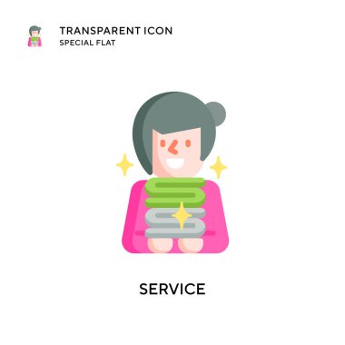 Servis vektör simgesi. Düz çizim. EPS 10 vektörü.