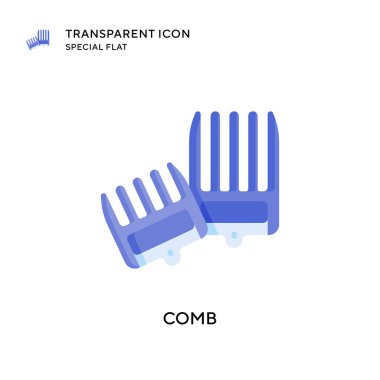 Tarak vektör simgesi. Düz çizim. EPS 10 vektörü.